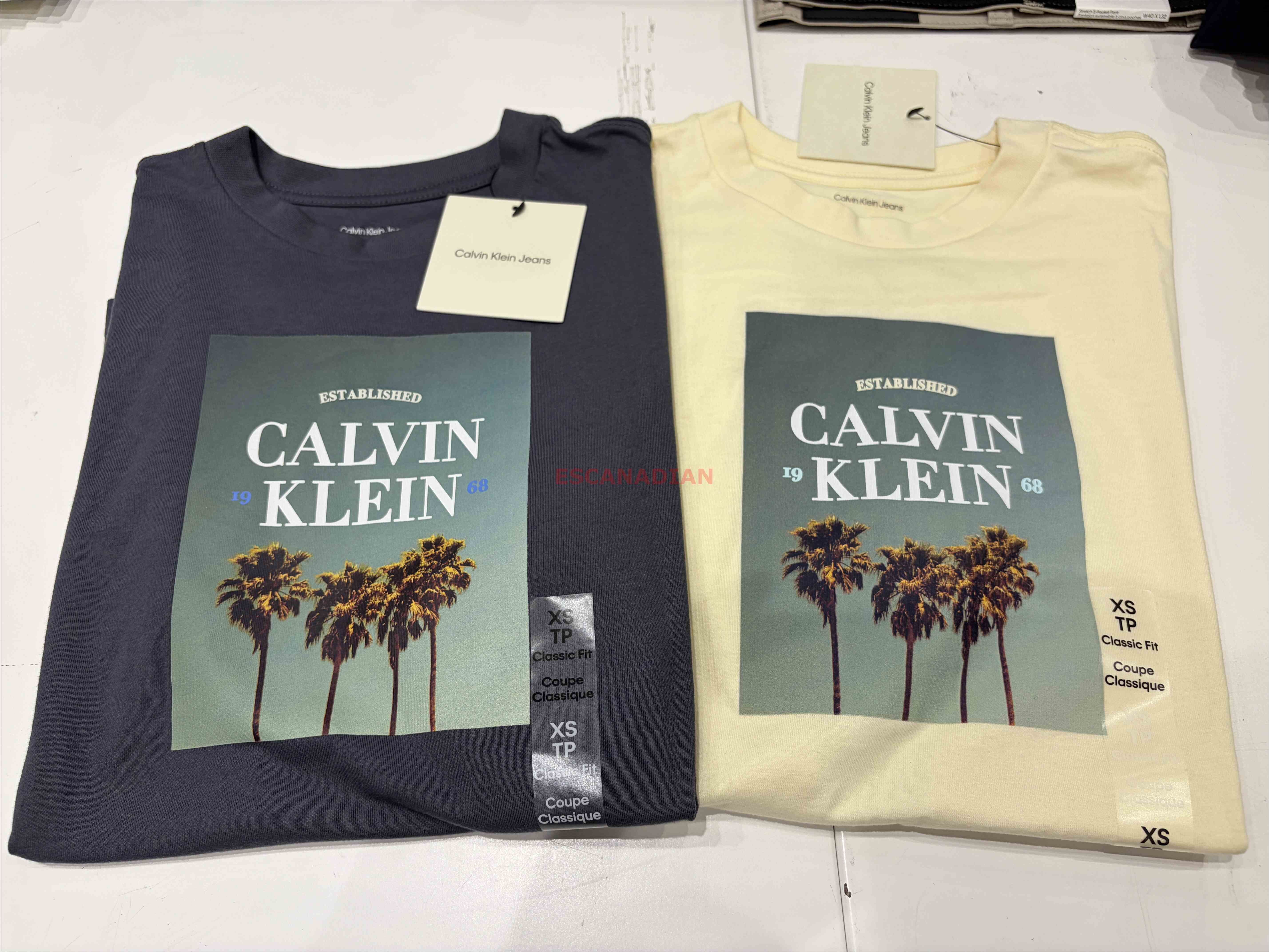 CK 女大人 圖案 短TEE (2色) (Class fit)