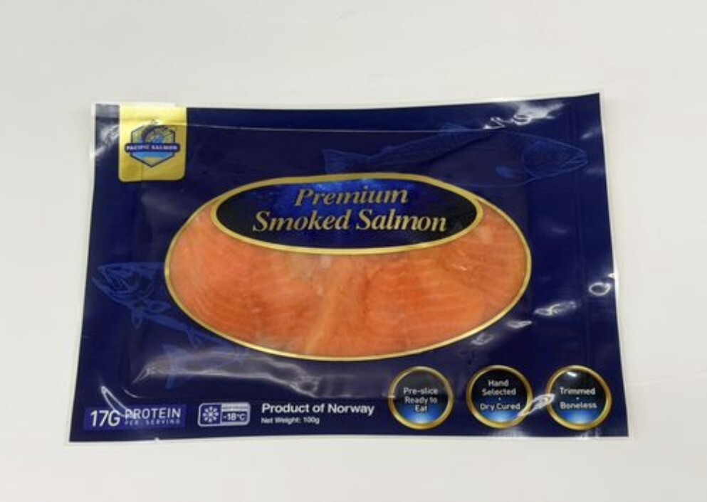 P1: PACIFIC SALMON - 挪威高蛋白質 煙三文魚切片100g