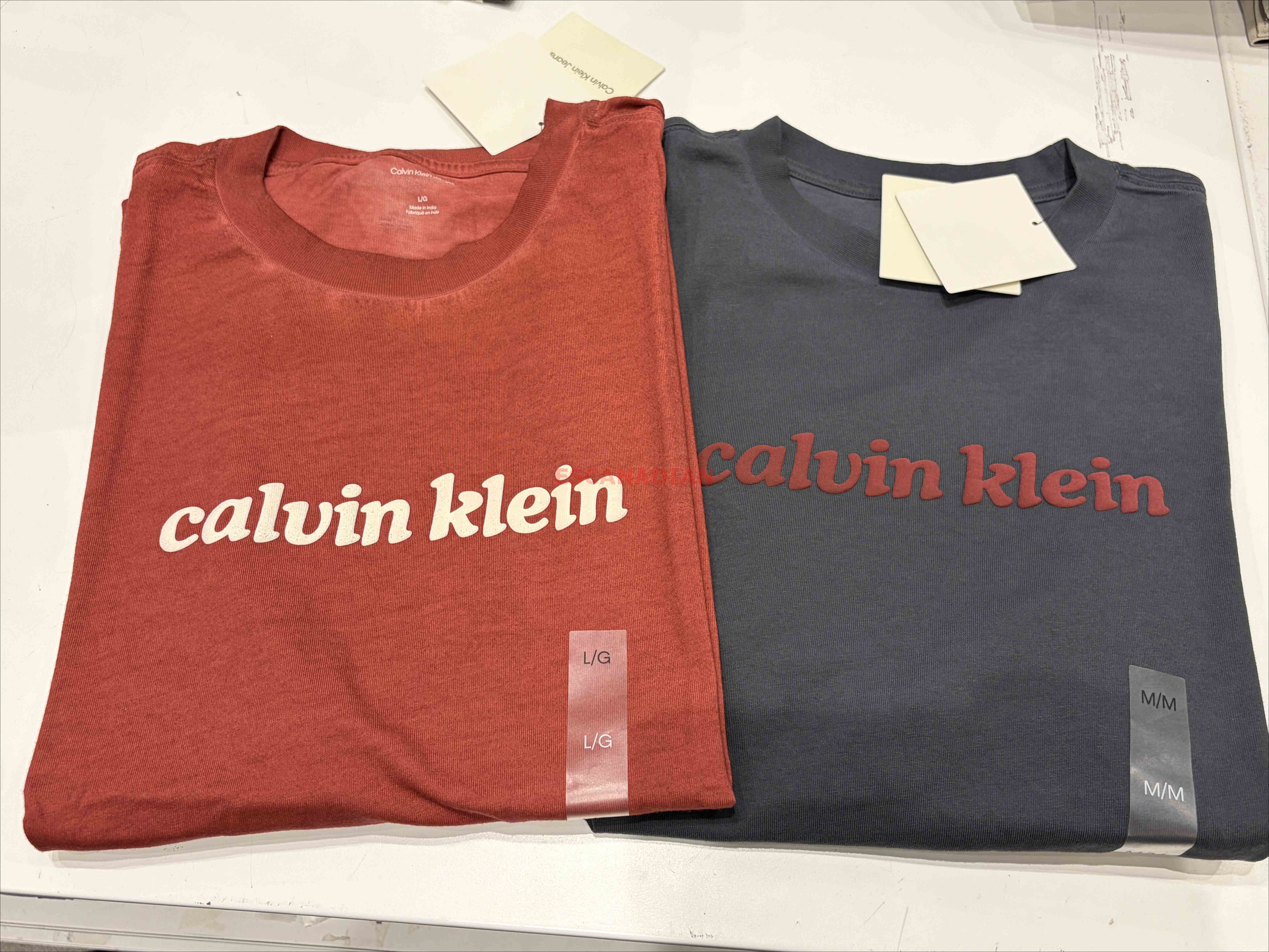 CK 男大人 硬挺厚磅 立體字樣  短TEE (2色)