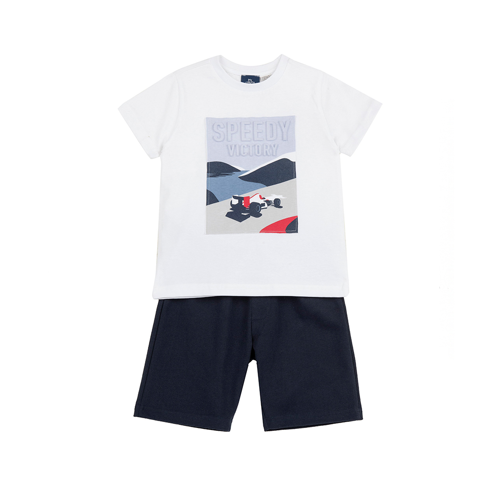 經典學院-F4賽車+五分褲短袖套裝