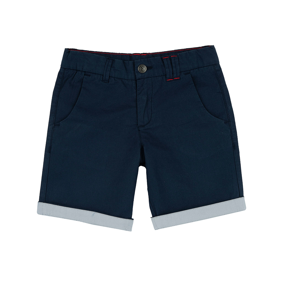 經典學院-棉質反折五分褲