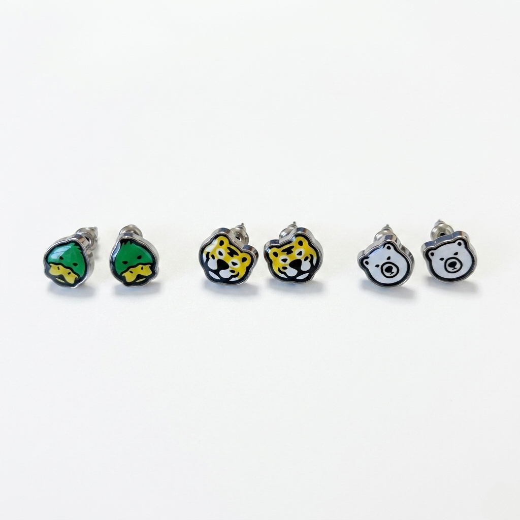 預購┃店鋪限定 HUMAN MADE ANIMAL EARRINGS 耳環 動物 老虎 北極熊 鴨子