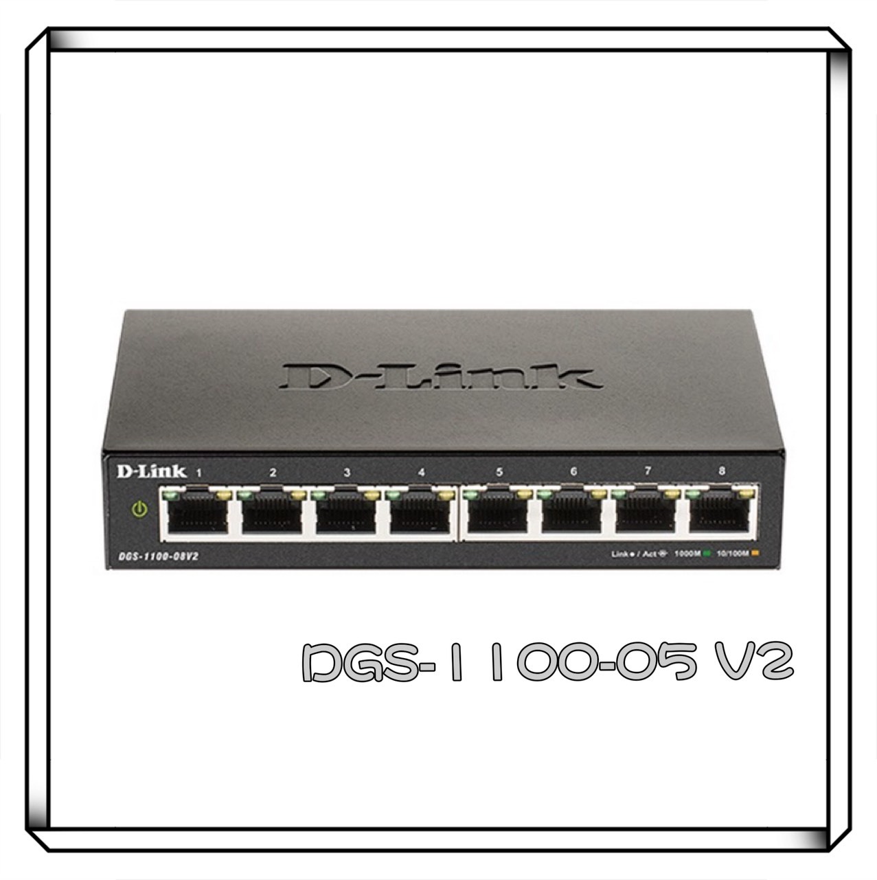 D-Link 友訊 DGS-1100-05 V2 Layer 2 Gigabit 簡易網管型交換器