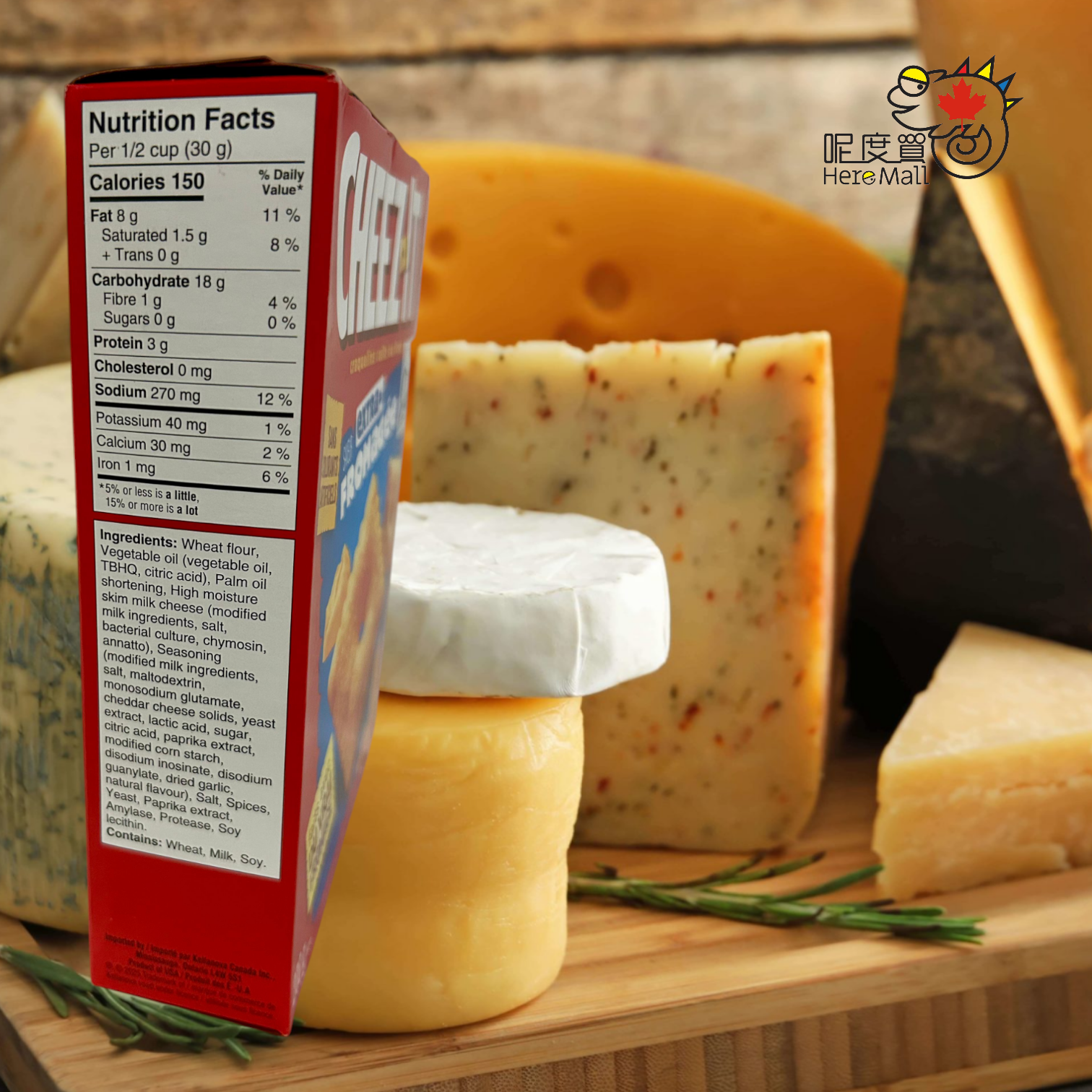 [加拿大直送] Cheez-It 芝士脆片 車打芝士 × 田園沙律醬 (逢星期日截單,7至10個工作天送貨)