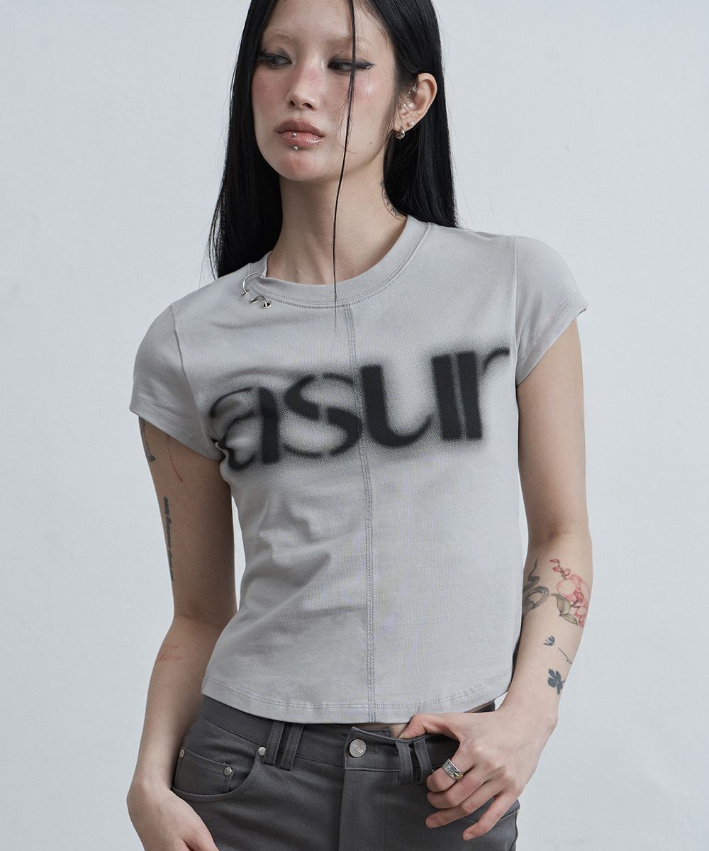 AS YOU ARE AU 鏤空蓋袖上衣 AS26SMTOP13GY