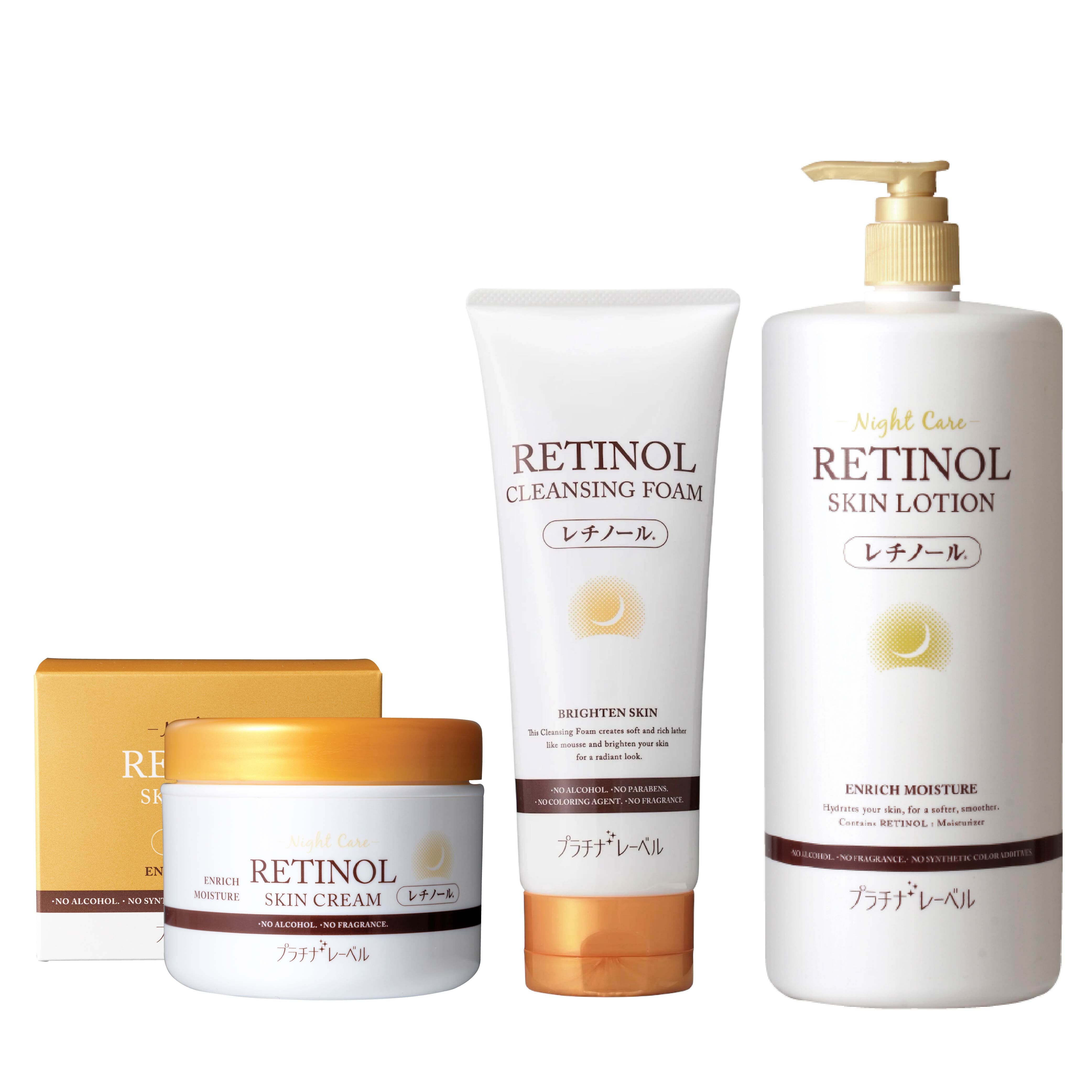 【A醇抗老三件套組】鉑潤肌 A醇卸妝洗面乳-200g + A醇抗老化妝水-1000mL + A醇抗老精華霜-175g