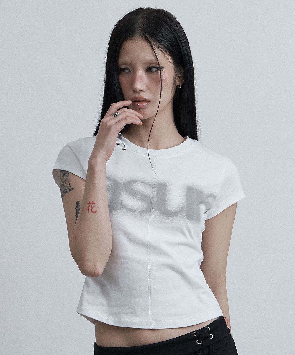 AS YOU ARE AU 鏤空蓋袖上衣 白色 AS26SMTOP13WH