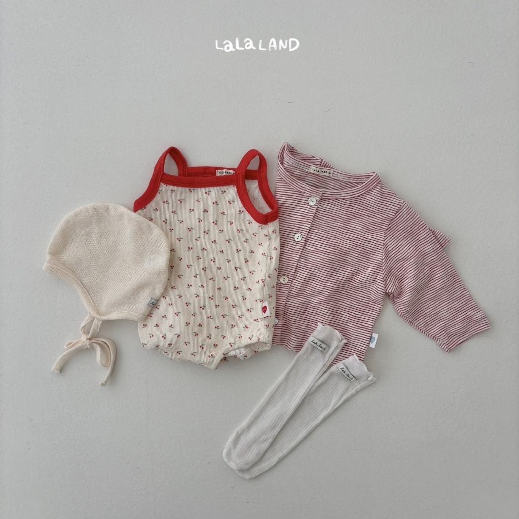 韓國🇰🇷LALA LAND 櫻桃吊帶包屁衣(6M-18M)