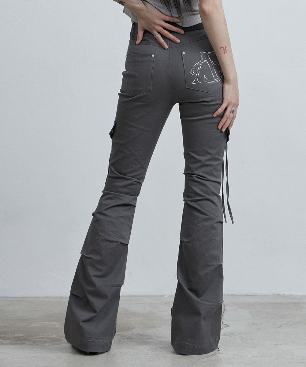 AS YOU ARE 側褶靴型長褲 炭灰色 AS26SMPT05CH