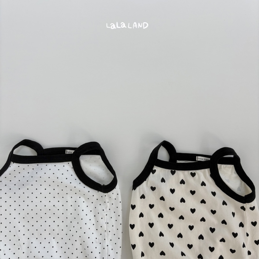 韓國🇰🇷LALA LAND 點點愛心吊帶包屁衣(6M-18M)