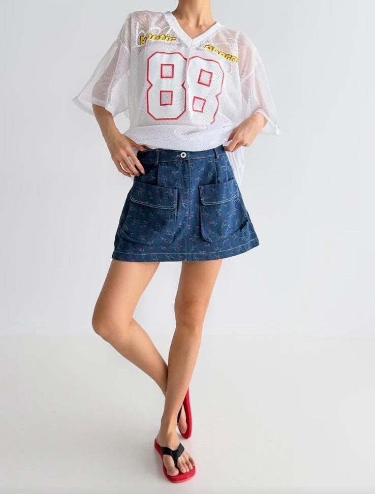 IL22   花花牛仔褲   S:腰 25 -28  HIP36 -45   長12.5   /M:腰26.5-29.5    HIP37.5- 46.5   長12.5   /L:腰 28-31    HIP 39 -48 長12.5   $449 (一口價)