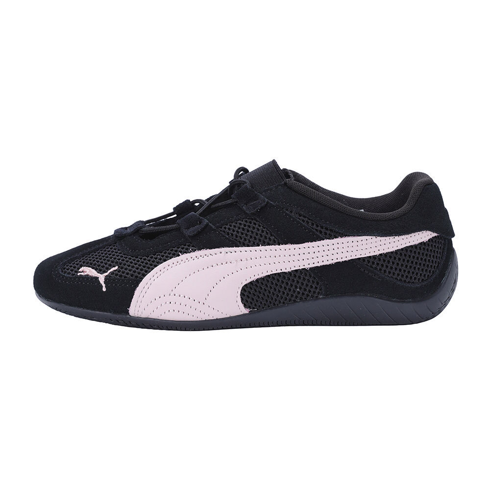 女鞋 PUMA W SPEEDCAT GO 黑粉色 麂皮 網眼 復古 休閒 賽車鞋 瑪莉珍鞋 芭蕾舞鞋【403589-12】