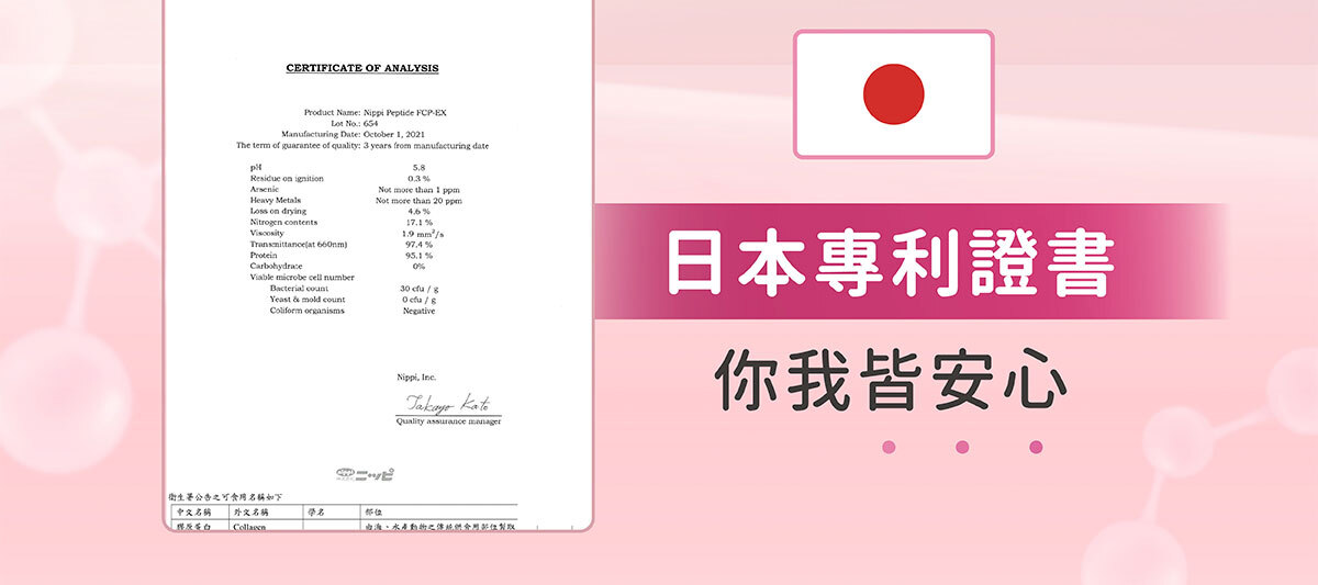 嚴萃生醫 日本NIPPI膠原蛋白-20