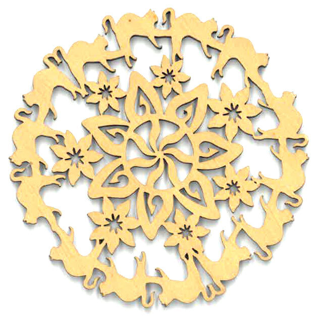 Rio Lindo - Laser Wooden Coaster (4 pcs set)