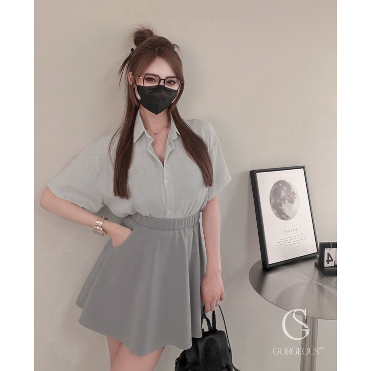 A127 「阻擋紫外線短袖襯衫外套(短版)」