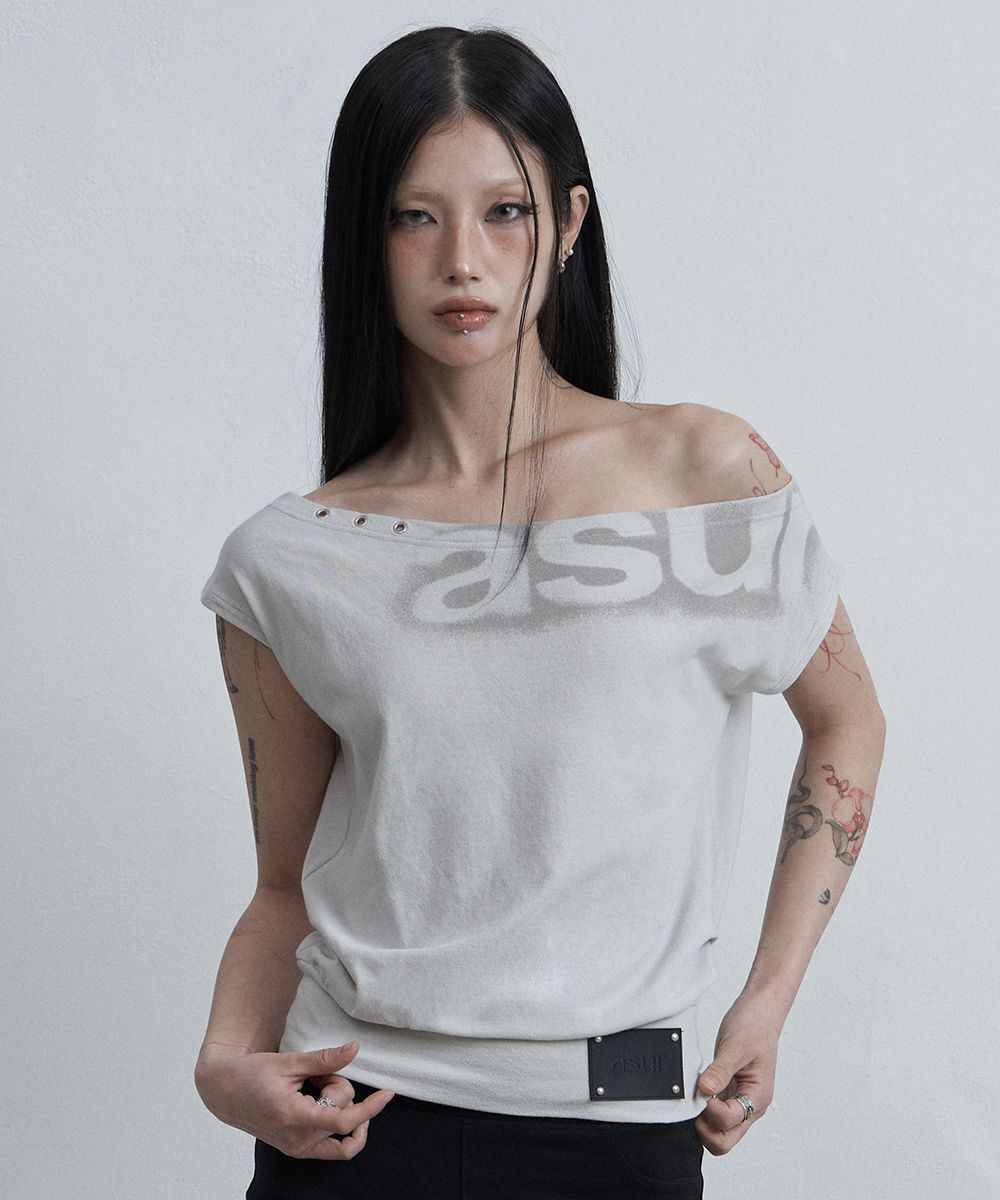 AS YOU ARE 蝙蝠袖寬鬆短版T恤 淺灰色 AS26SMTOP05LG