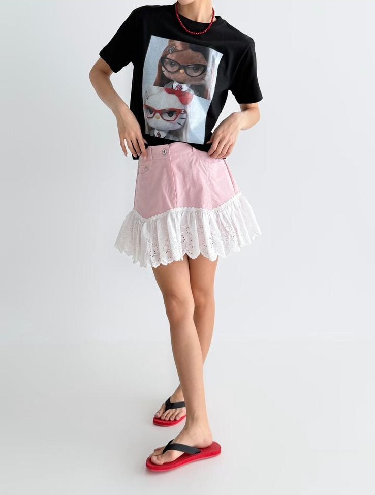 IL48  lace牛仔褲  S:腰25 -33   HIP39 -46   長13.5   /M:腰 26.5 - 34.5   HIP40.5 -47.5  長13.5   /L:腰28 -36  HIP41 -49  長13.5   $499 (一口價)