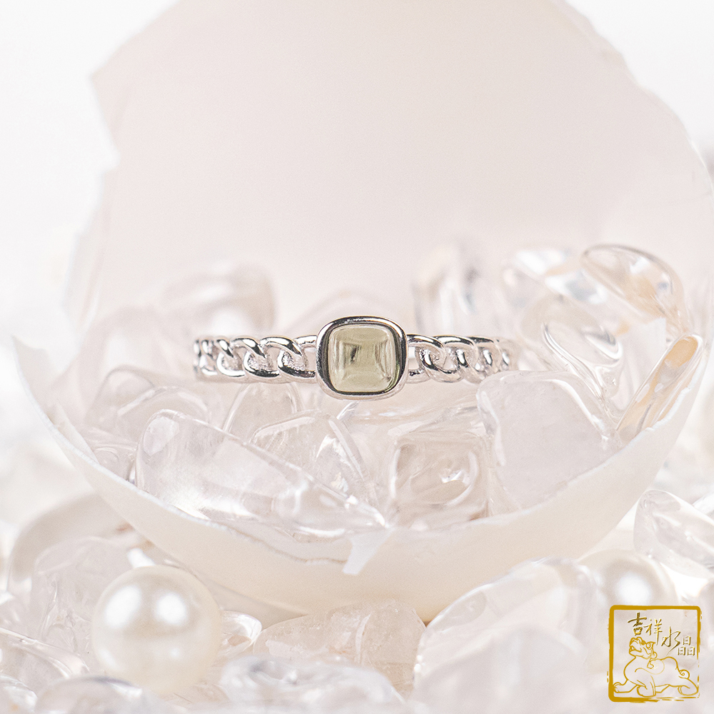 莫爾道玻隕石-捷克隕石戒指 好運氣