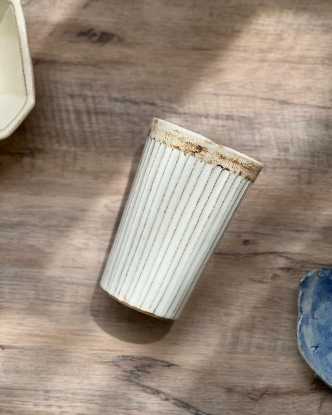 益子燒 復古系列 啤酒杯｜職人 若林健吾