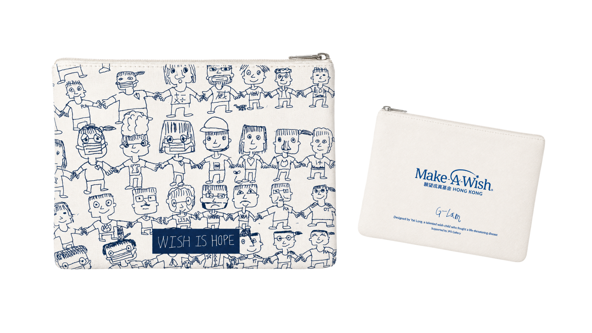 "Seeds of Wishes" Zipper Pouch