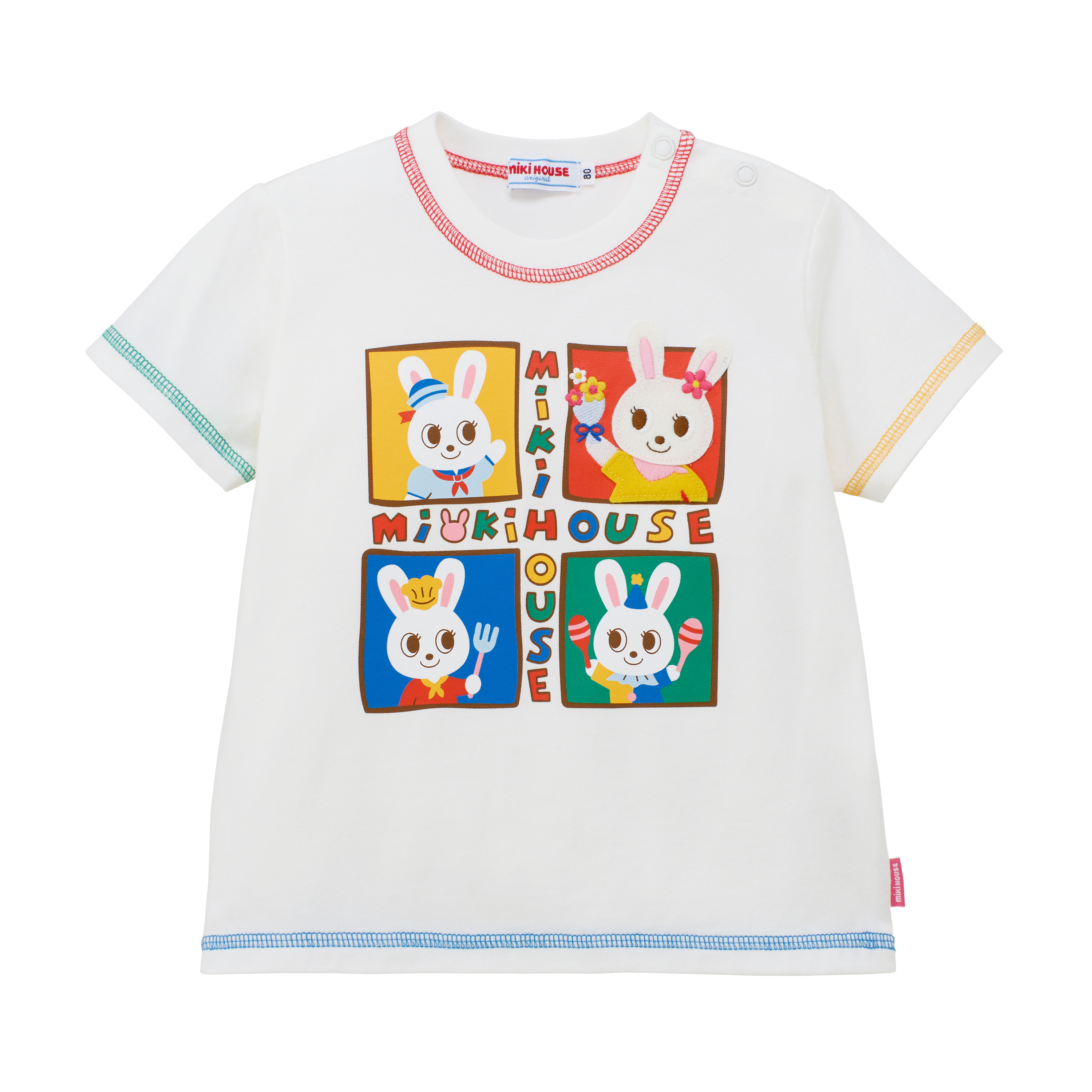 舞颯兔職業系列短袖T恤-白色