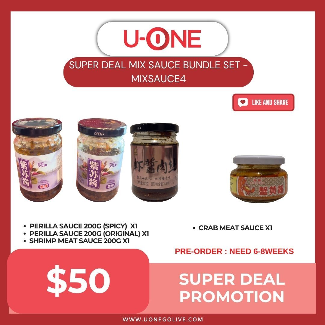 PRE-ORDER : SUPER DEAL MIX SAUCE BUNDLE SET - MIXSAUCE4