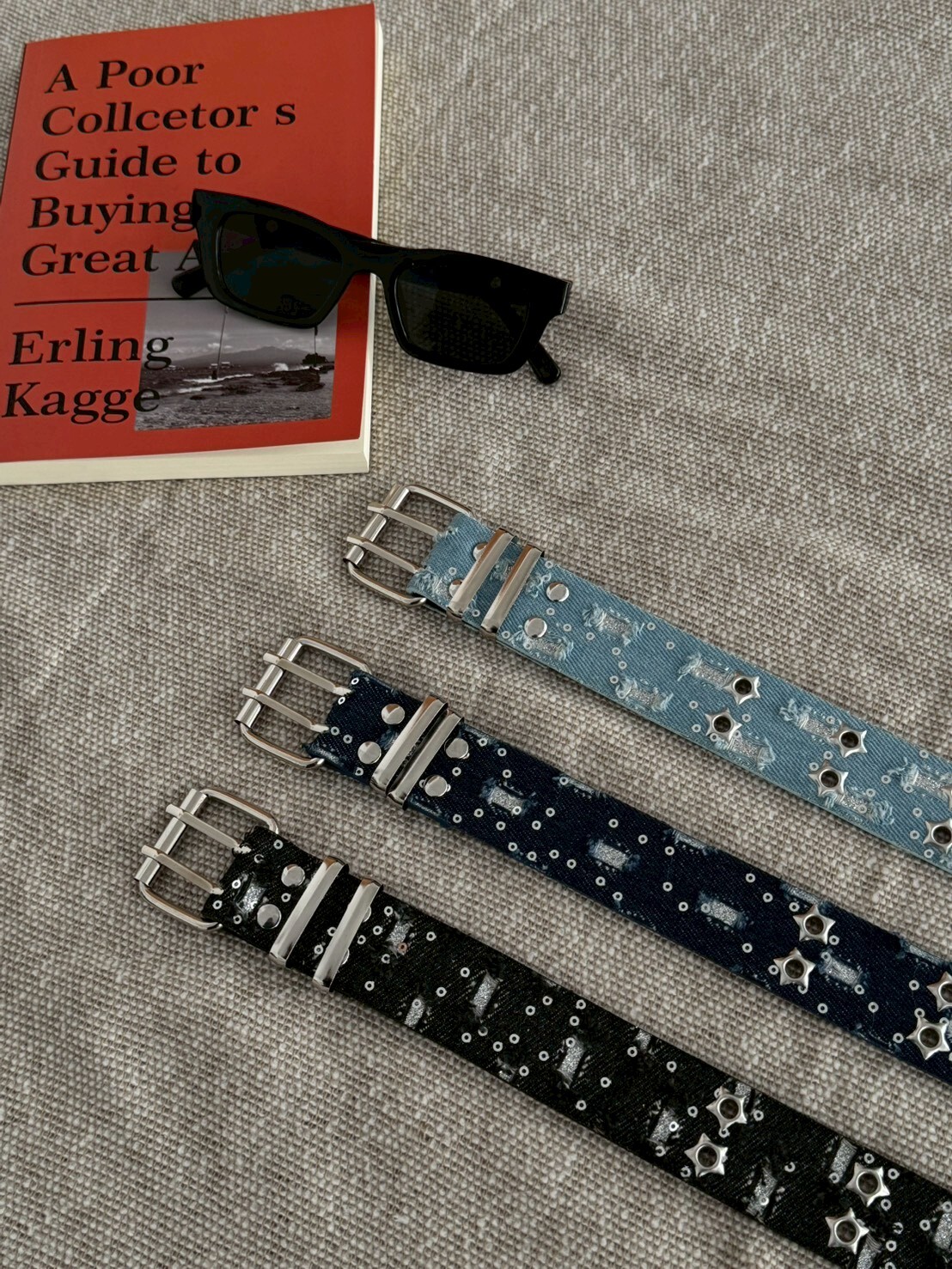 牛仔宣言 破壞感星星孔皮帶