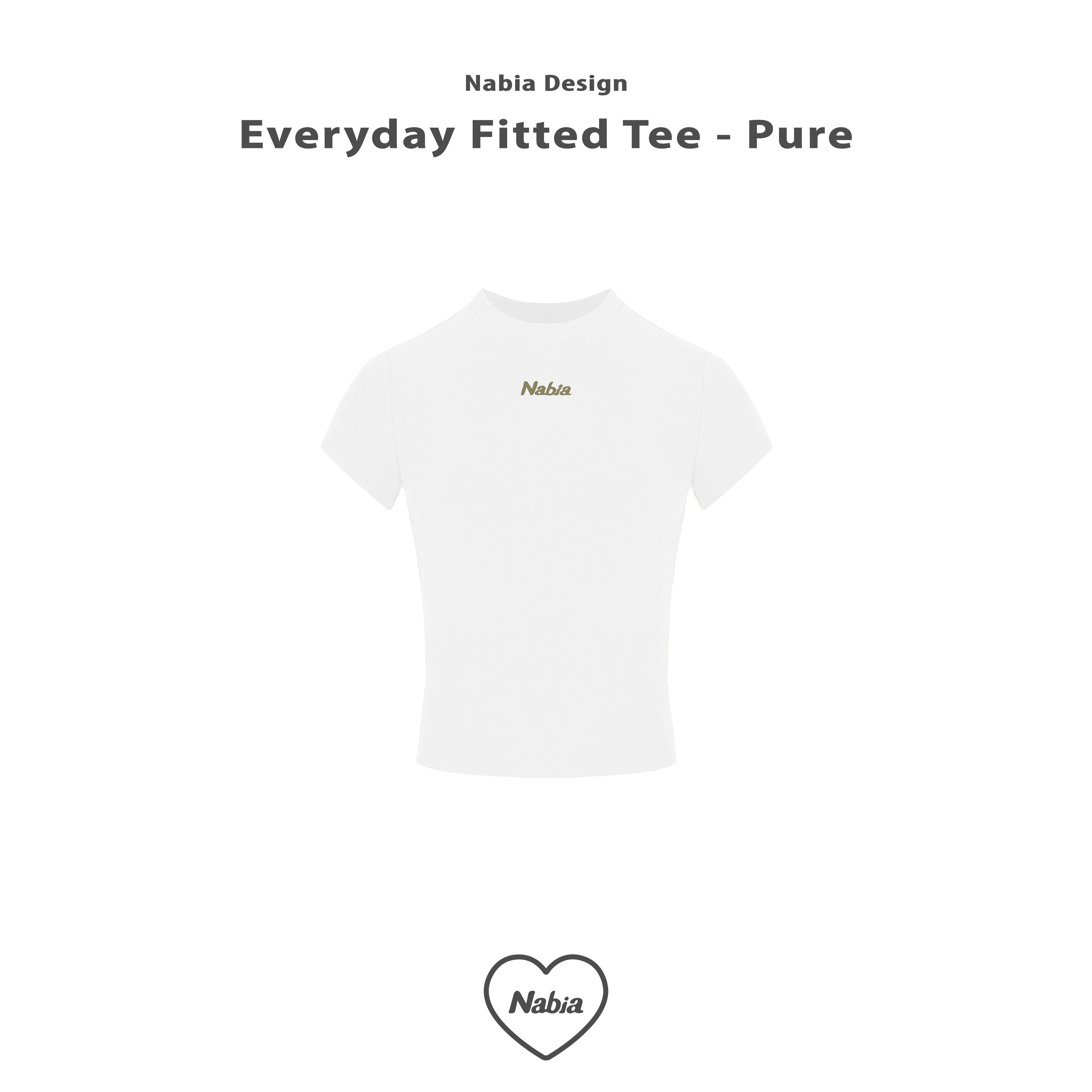 天生身材好 TEE - 月光白