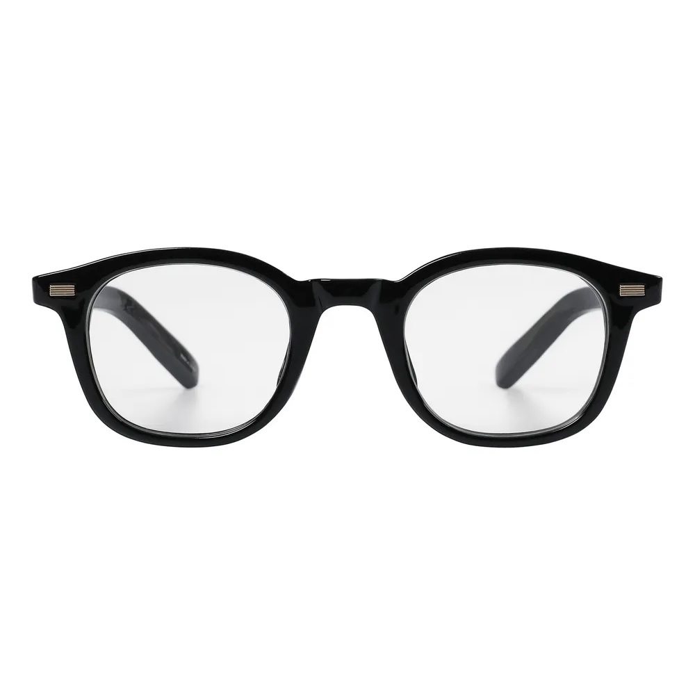 MUCENT ORWEN GOLD POINT ROUND GLASSES 全黑 鏡框 金點 眼鏡 中性款 裝飾