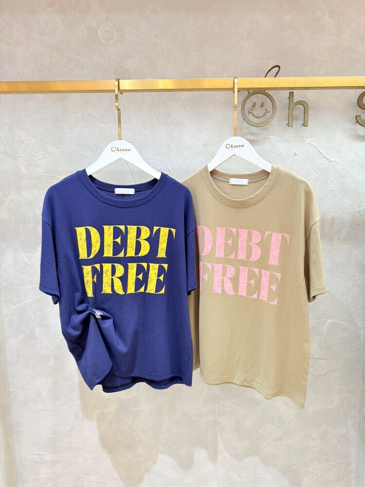 仿舊DEBTFREE上衣