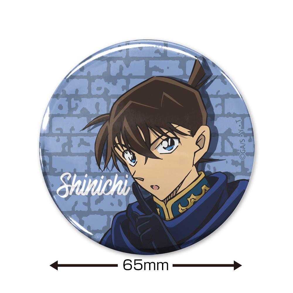 工藤新一 65mm缶ﾊﾞｯｼﾞ 黒衣の騎士Ver. COSPA 051826