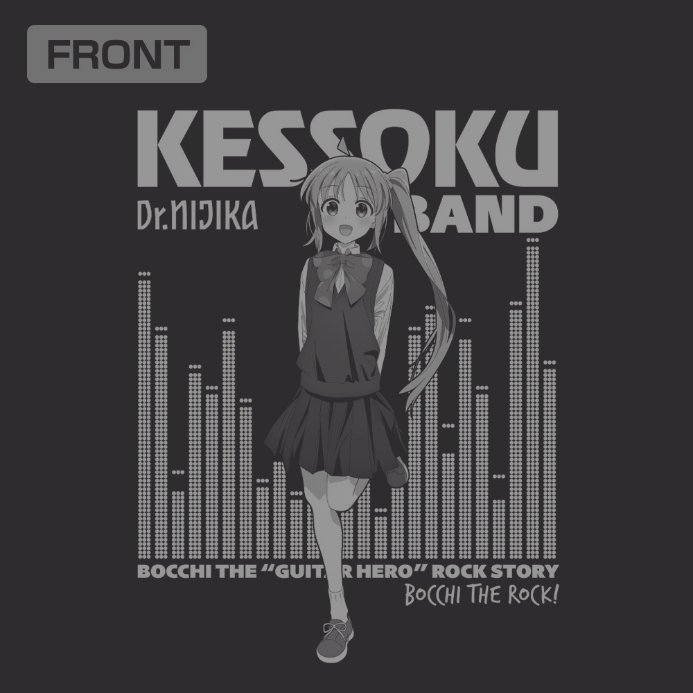 伊地知虹夏 袖ﾘﾌﾞﾛﾝｸﾞｽﾘｰﾌﾞTｼｬﾂ/BLACK COSPA 051826