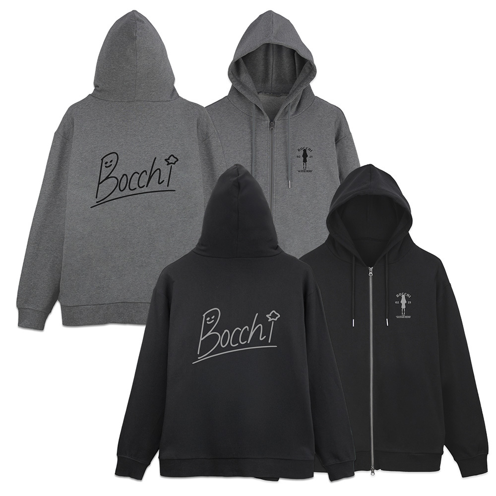 ぼっちちゃんのｻｲﾝ ｼﾞｯﾌﾟﾊﾟｰｶｰ/MIX GRAY COSPA 051826