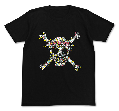 麦わらﾄﾞｸﾛｸﾞﾗﾌｨｯｸTｼｬﾂ/BLACK COSPA 051826