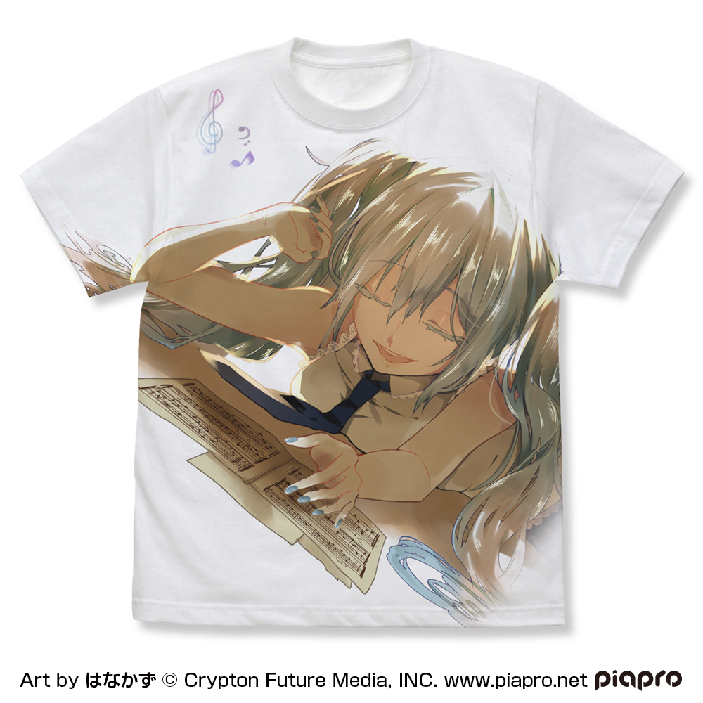 初音ﾐｸ ﾌﾙｸﾞﾗﾌｨｯｸTｼｬﾂ はなかず Ver./WHITE COSPA 051826