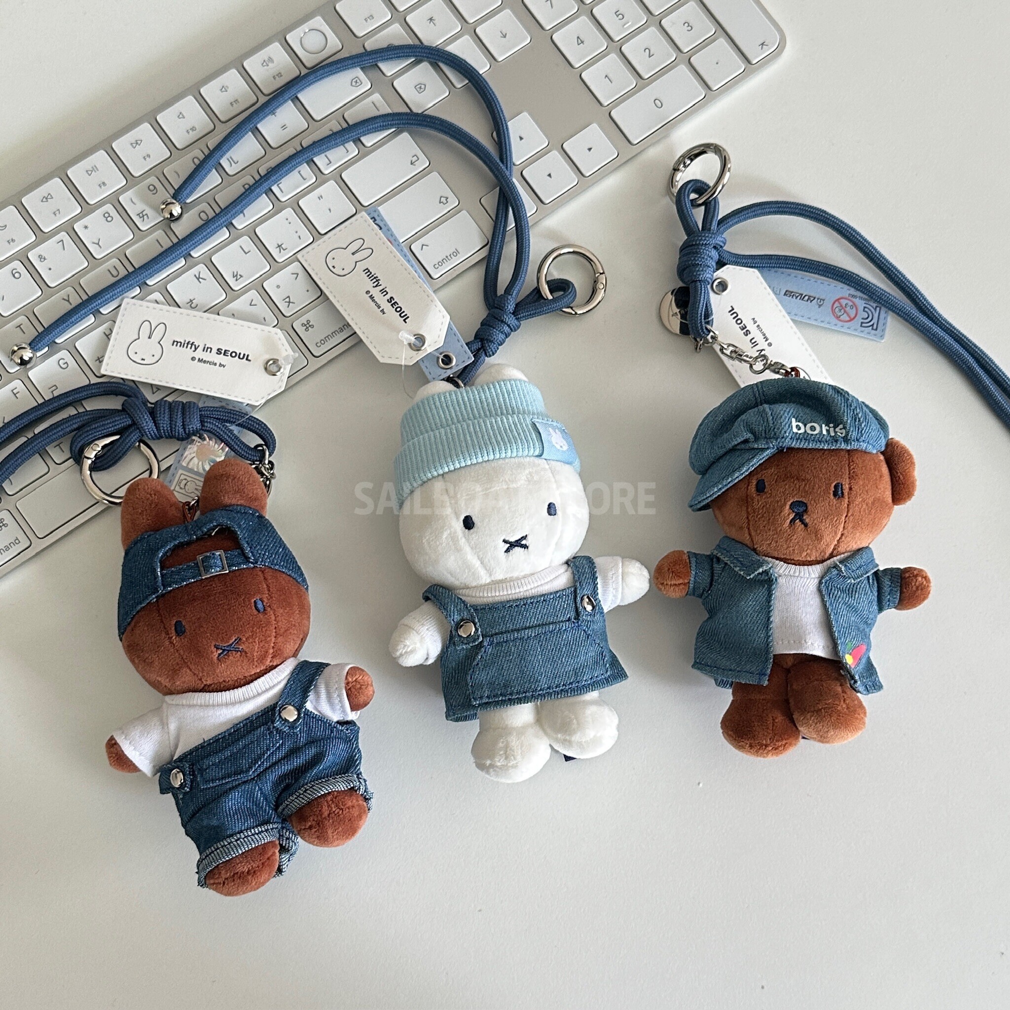 #預購 🇰🇷首爾限定 Miffy in Seoul 米菲兔 波里斯 丹寧系列 吊飾娃娃