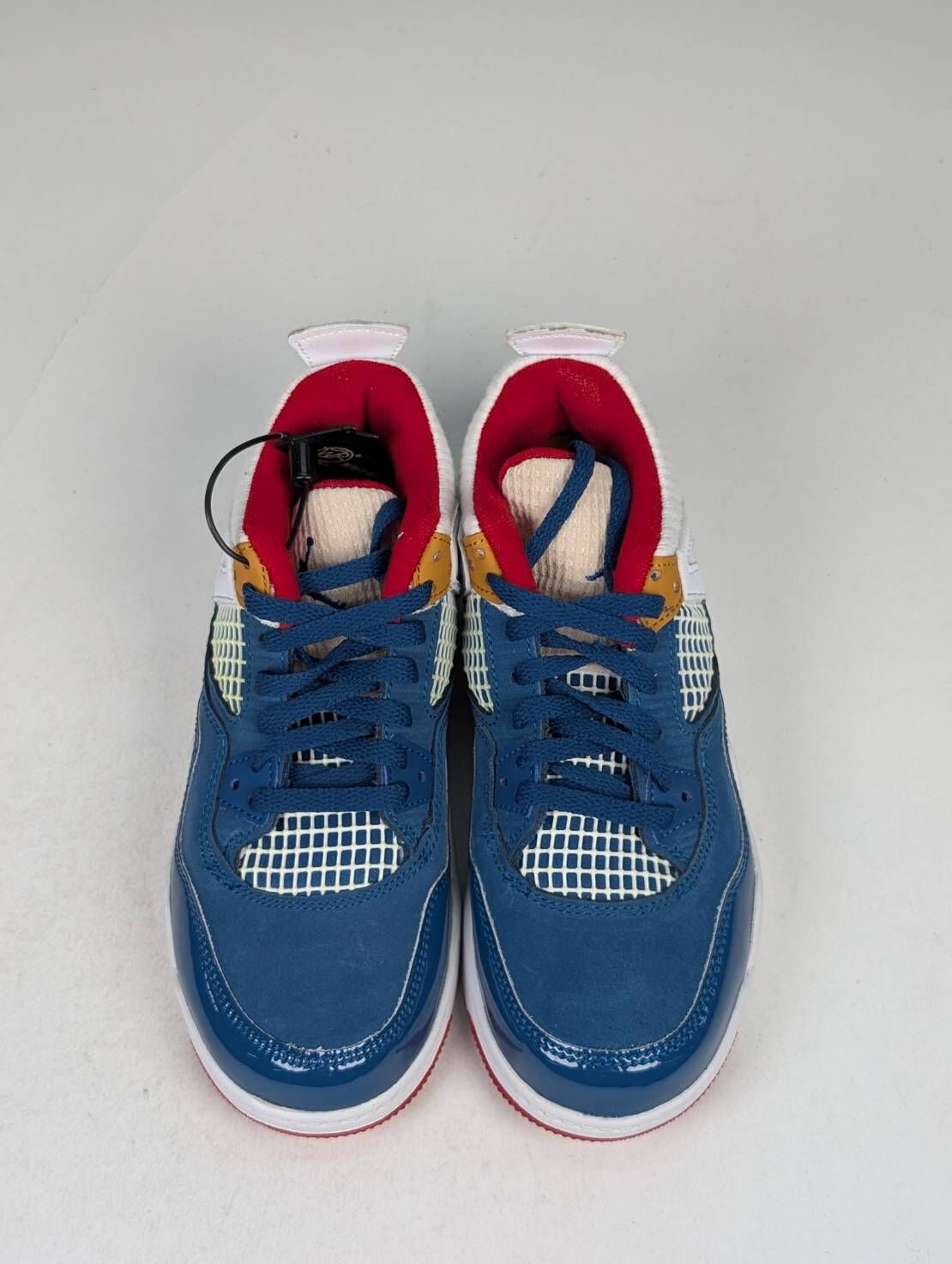 微瑕疵-左右腳內外側泛黃&大小腳 DR6953-400/1Y Air Jordan 4  PS “Messy Room”白藍紅 中童