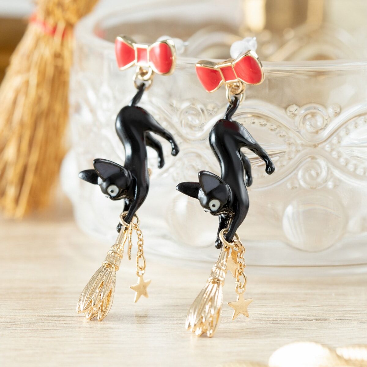 送給琪琪的禮物系列 耳環 魔女宅急便 吉吉與掃帚