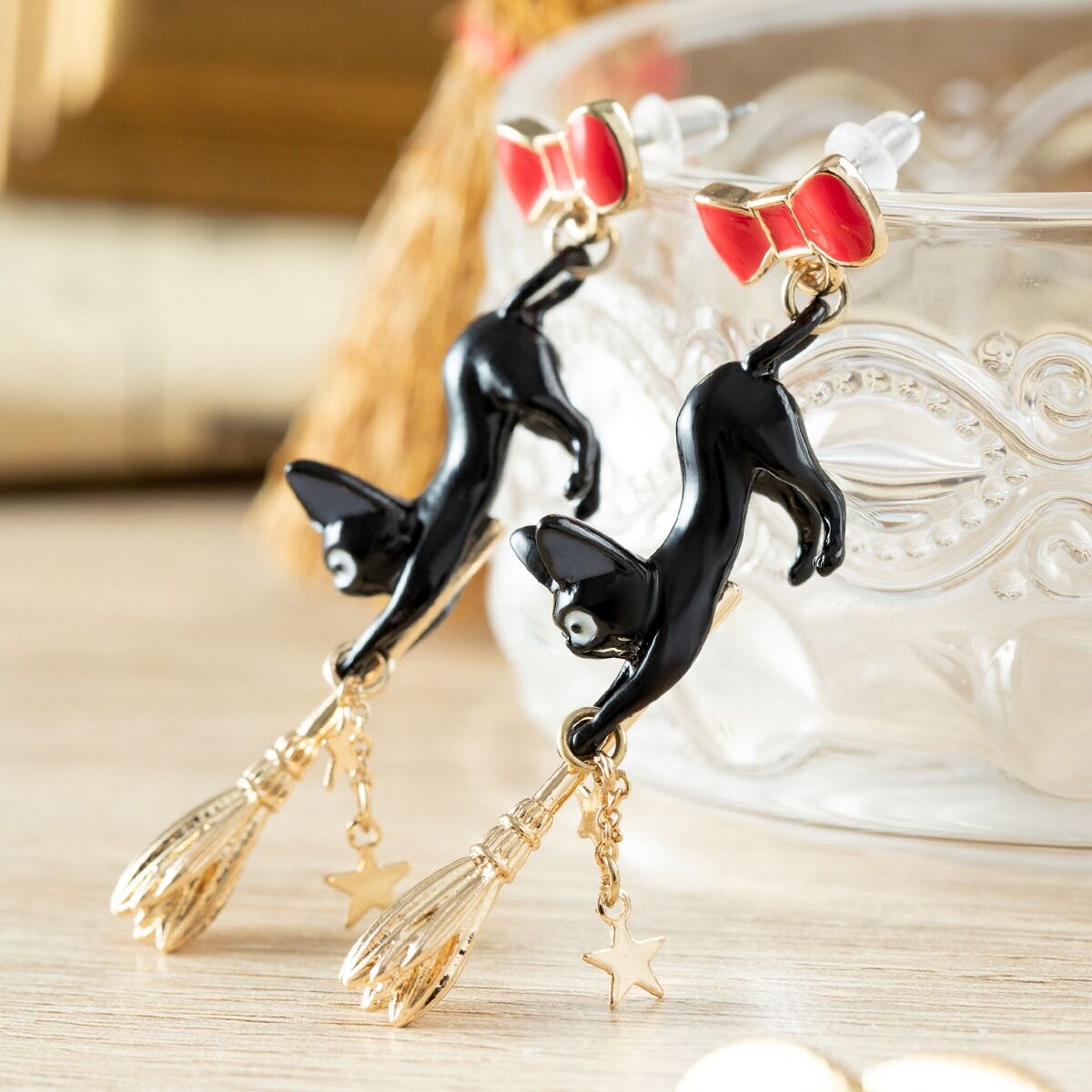 送給琪琪的禮物系列 耳環 魔女宅急便 吉吉與掃帚