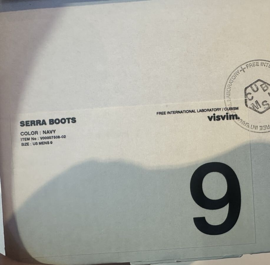 ON SALE: VISVIM SERRA BOOTS - NAVY SIZE 9 PRE ORDER ITEM (預訂中)