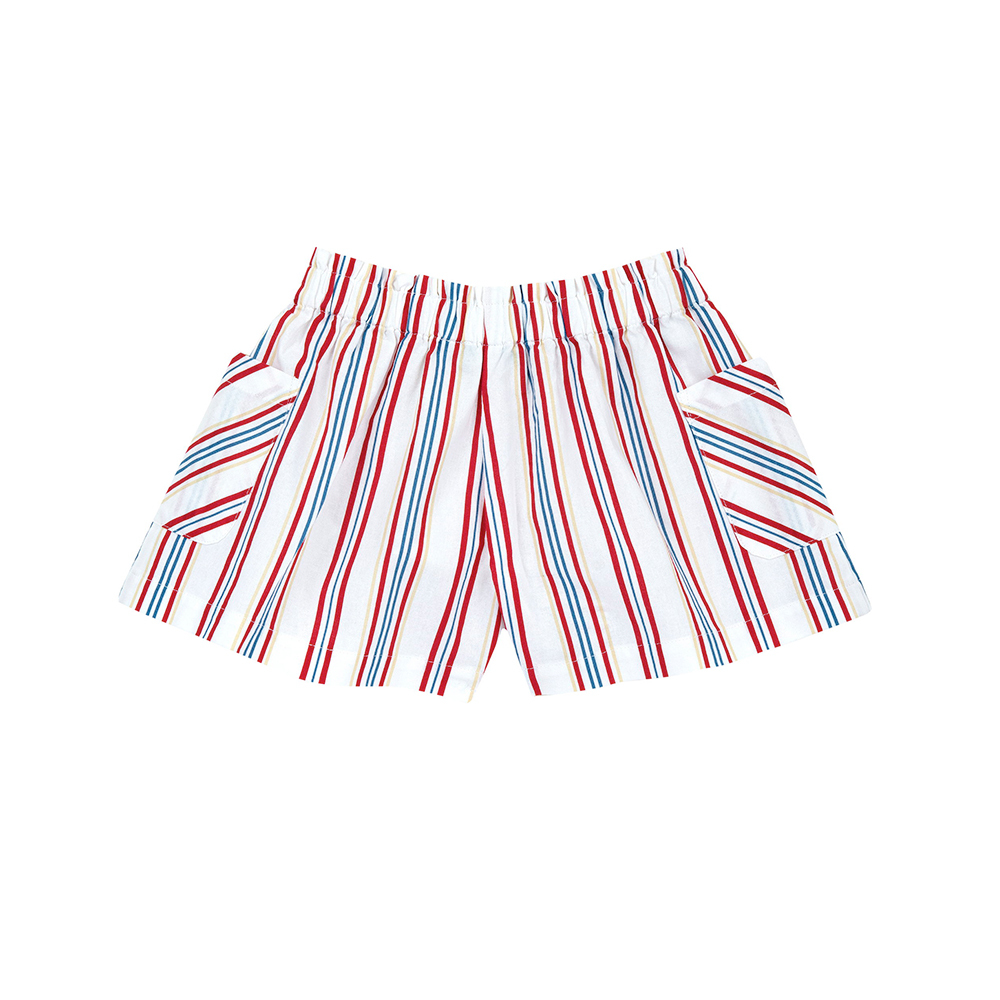 熱帶島嶼-彩色直條褲裙