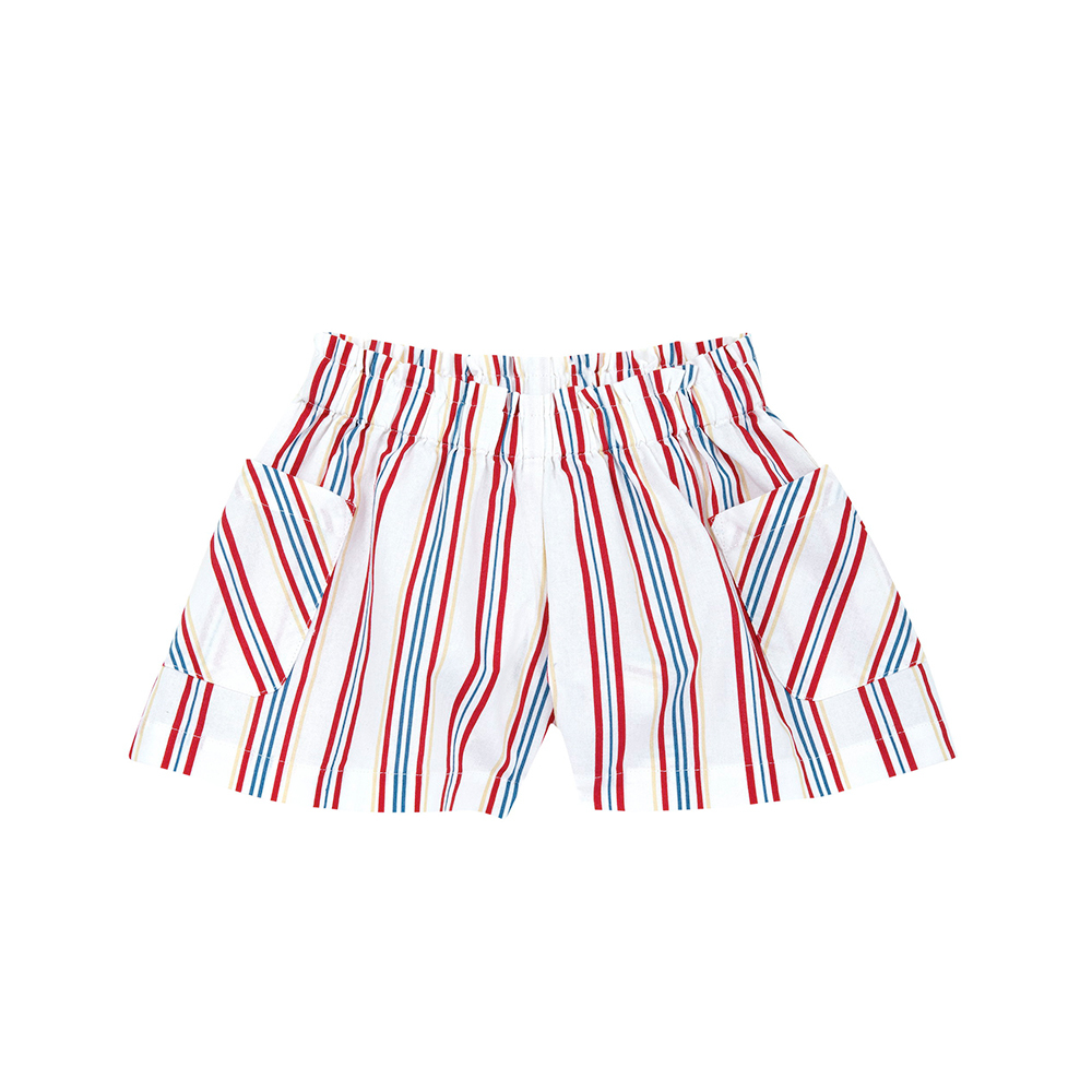 熱帶島嶼-彩色直條褲裙