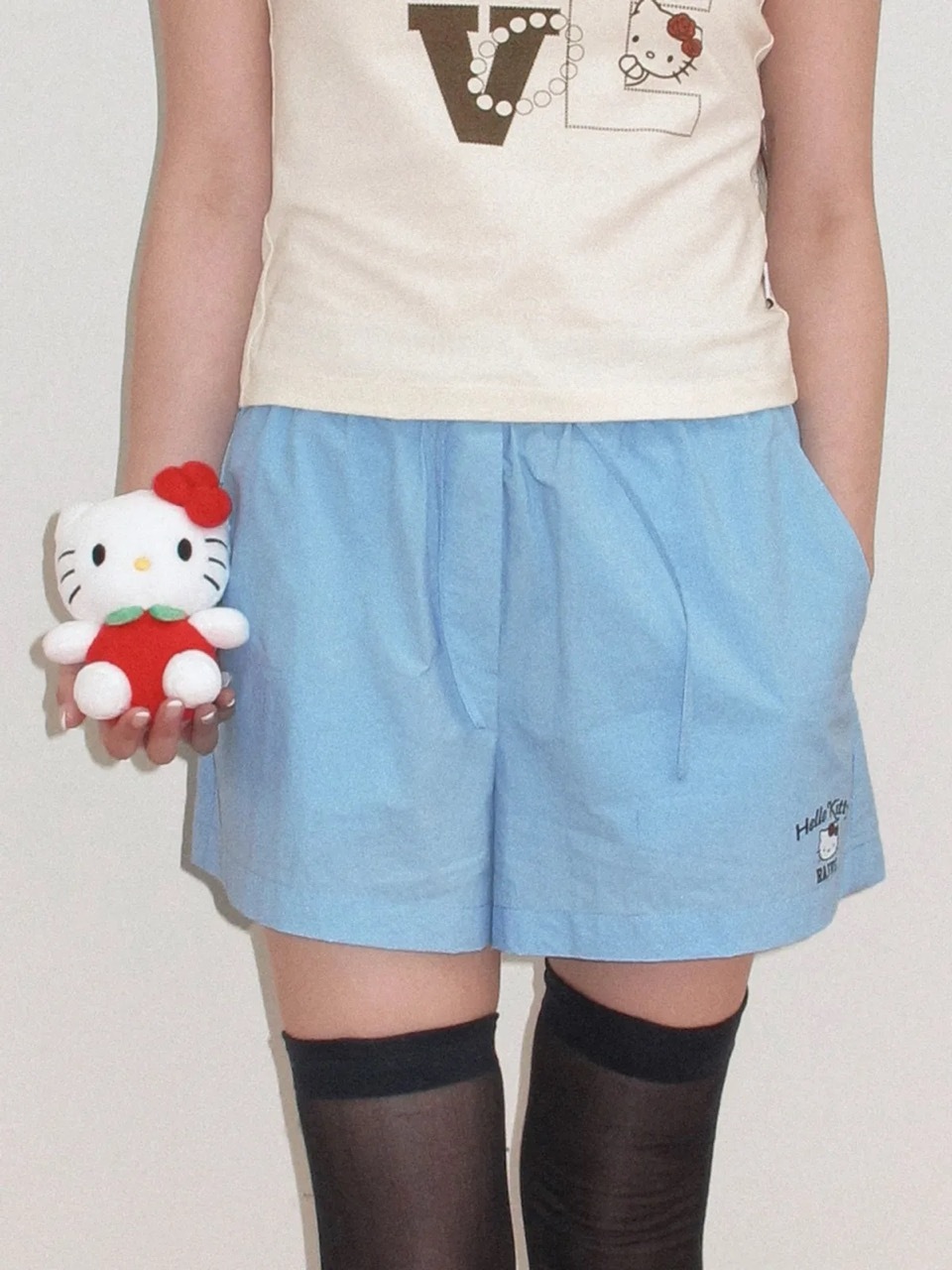 🇰🇷RAIVE X SANRIO HELLO KITTY Shorts 三麗鷗 凱蒂貓 抽繩短褲 / 預購