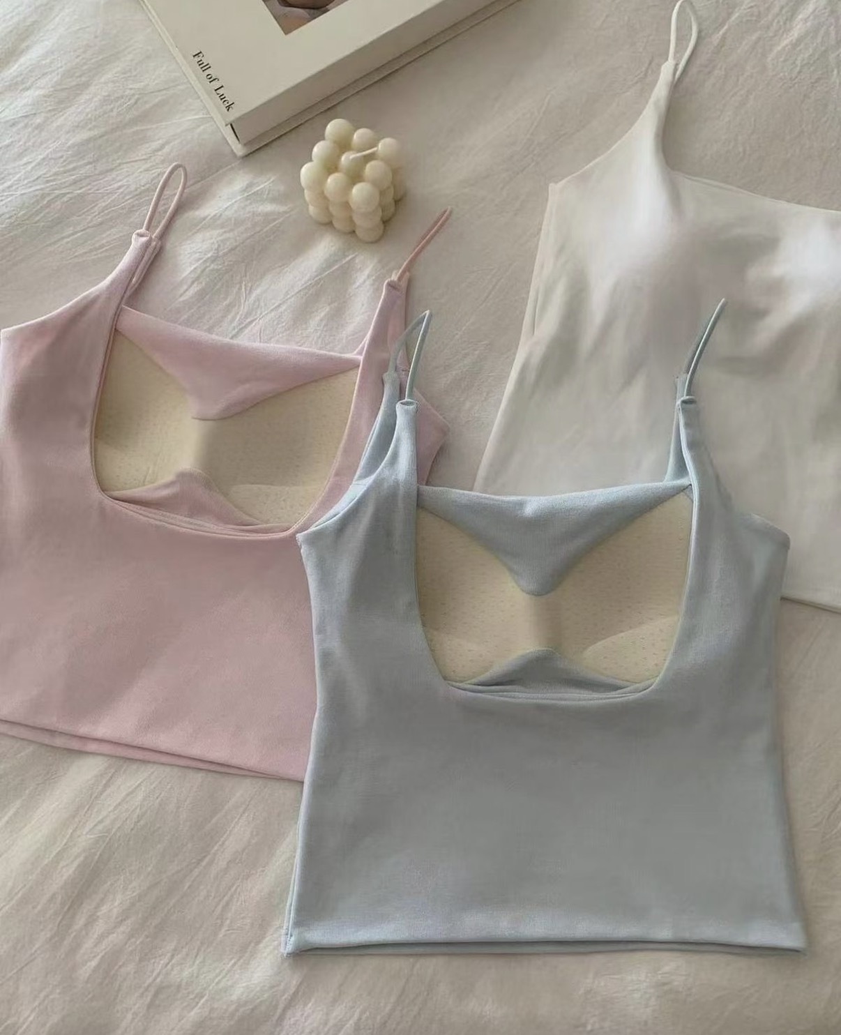 超幼帶露背cotton bra top ✨💖
