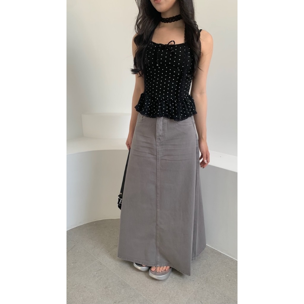 現貨【imfine】日常感 水洗中長裙 #4537