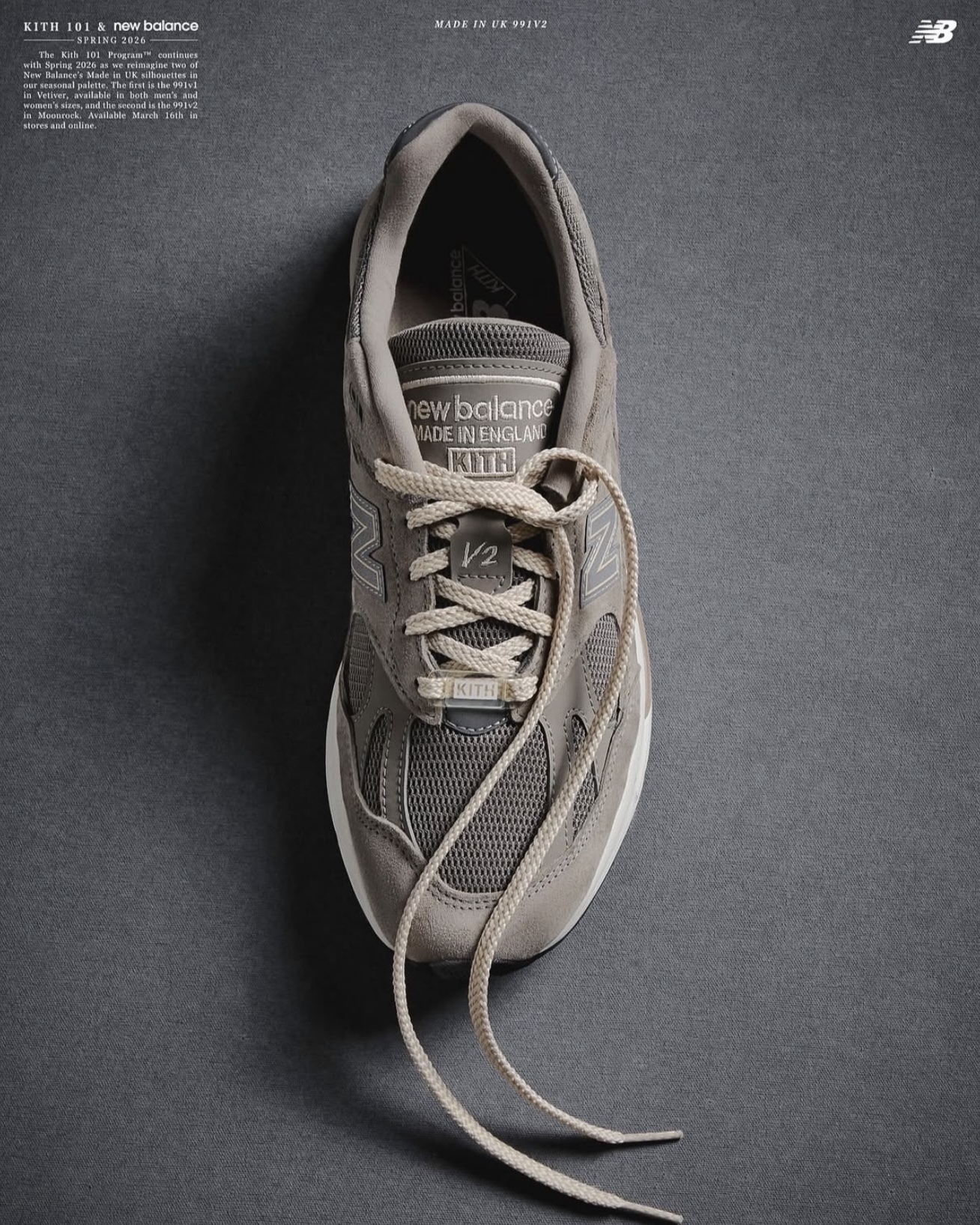 Focus Store】預購Kith x New Balance 991v2 Made in Englan