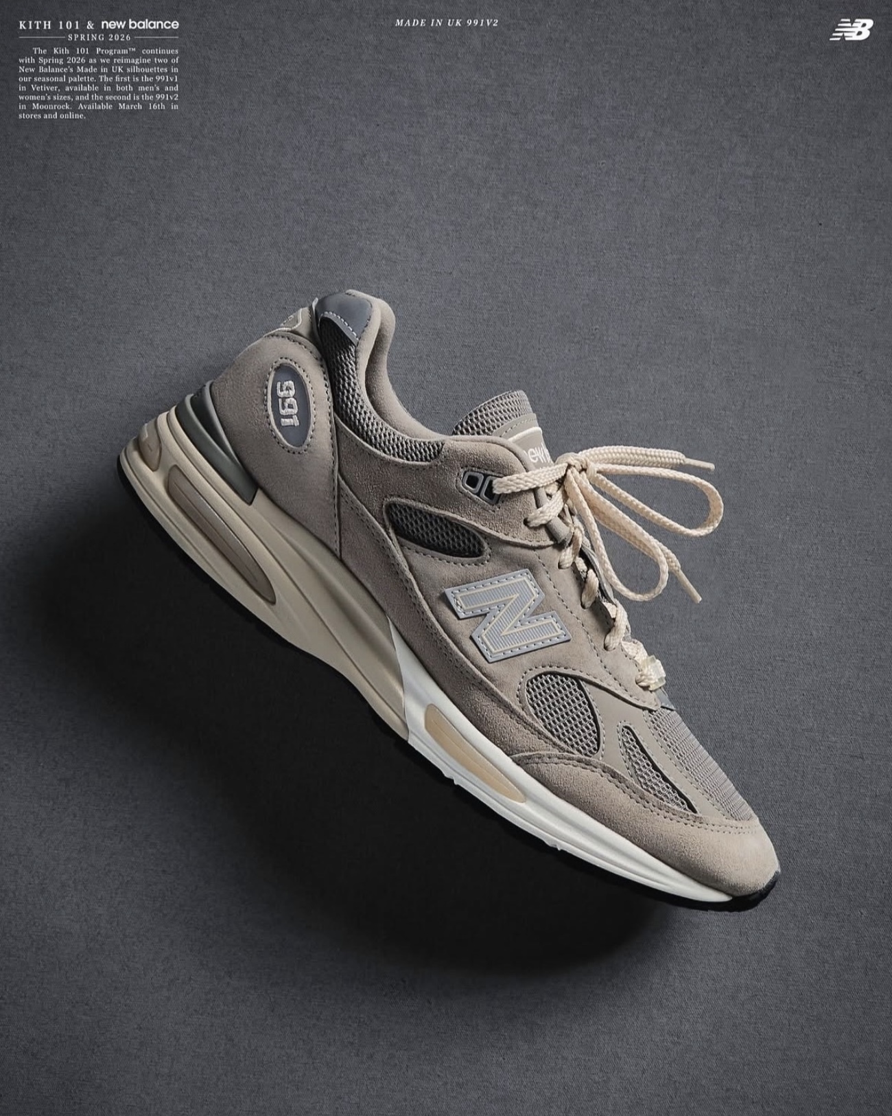 Focus Store】預購Kith x New Balance 991v2 Made in Englan