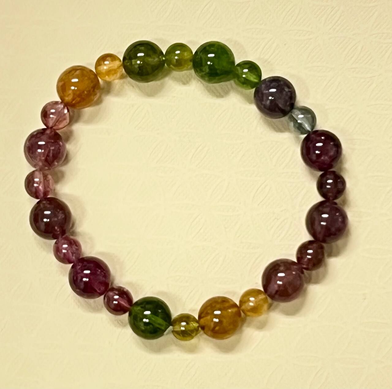 [S] GEMZ & CO TSB HIGH END SPECIAL BEAD TOURMALINE BRACELET , C23 (C23)