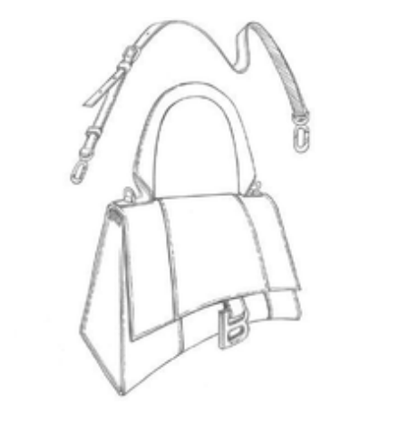 英國代購 -巴黎 世家 Hourglass Small Handbag（5935462AATP1000）