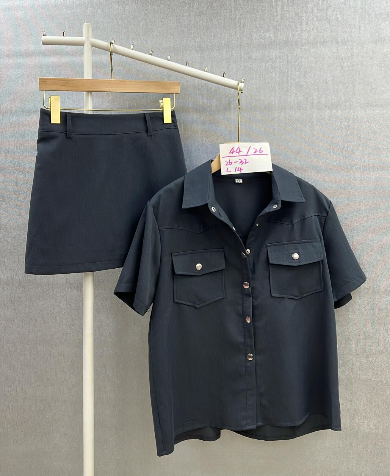 CH1404 胸双袋扣鈕套裝